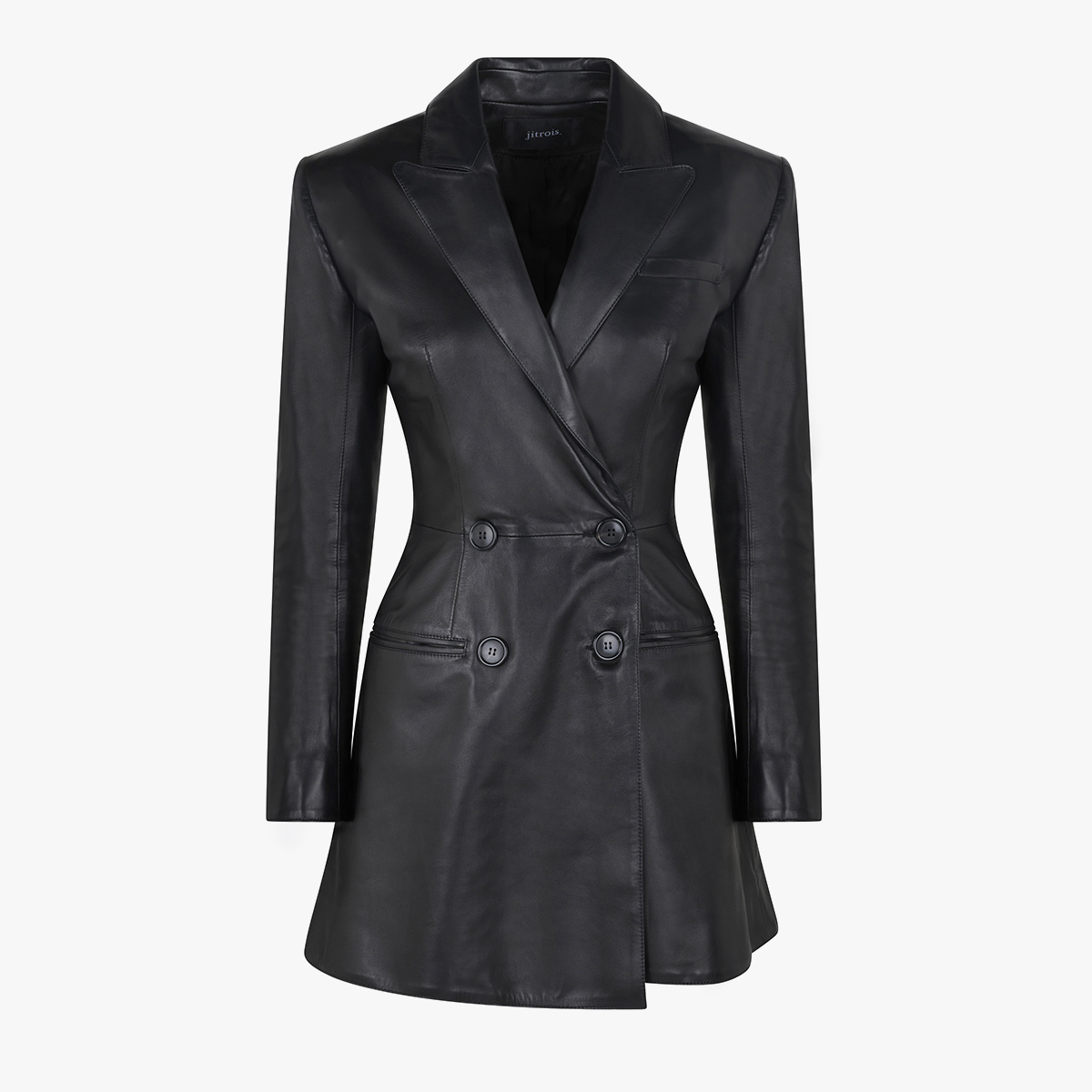 HELOISE blazer/dress in stretch leather for Women | Jitrois