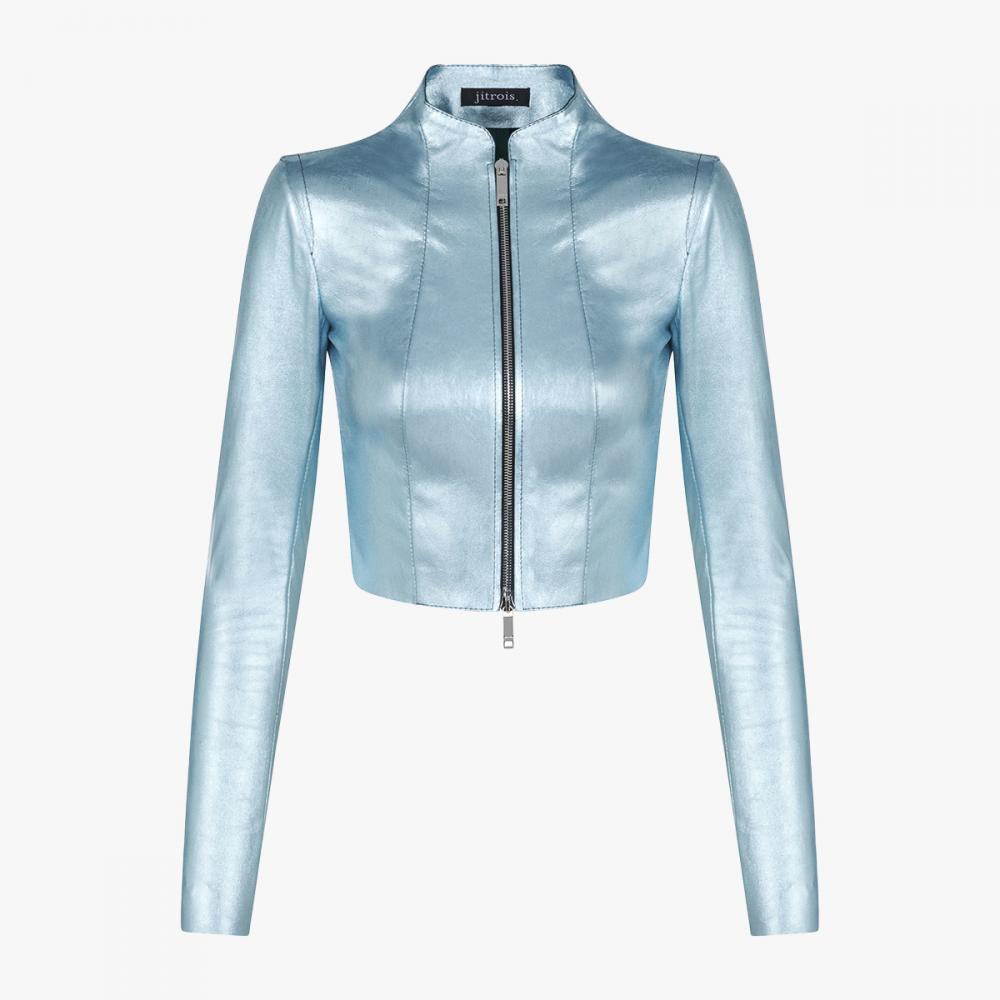GATTACA jacket in stretch leather for Women | Jitrois