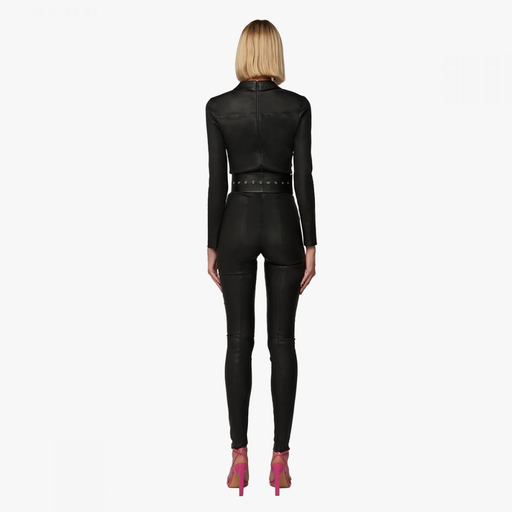 ZOE Jumpsuit in Stretch Leather for Women | Jitrois