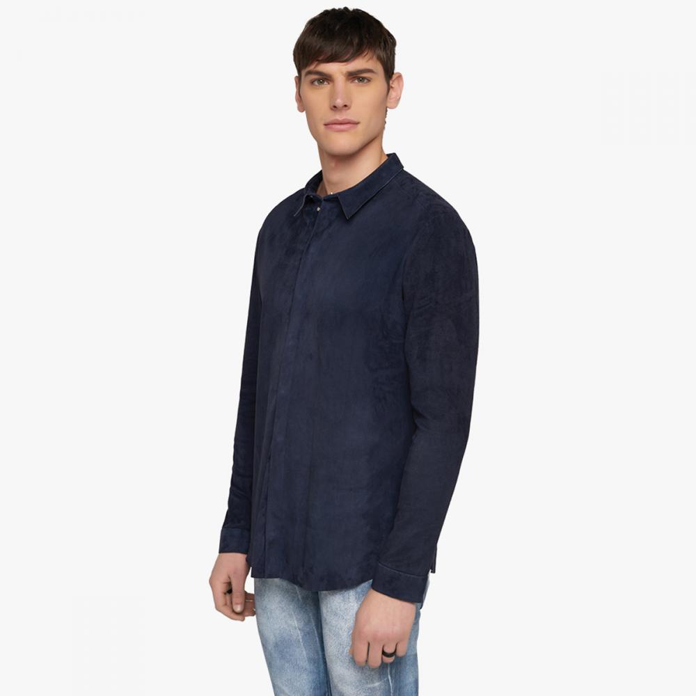 WANDER shirt in stretch suede for Men | Jitrois
