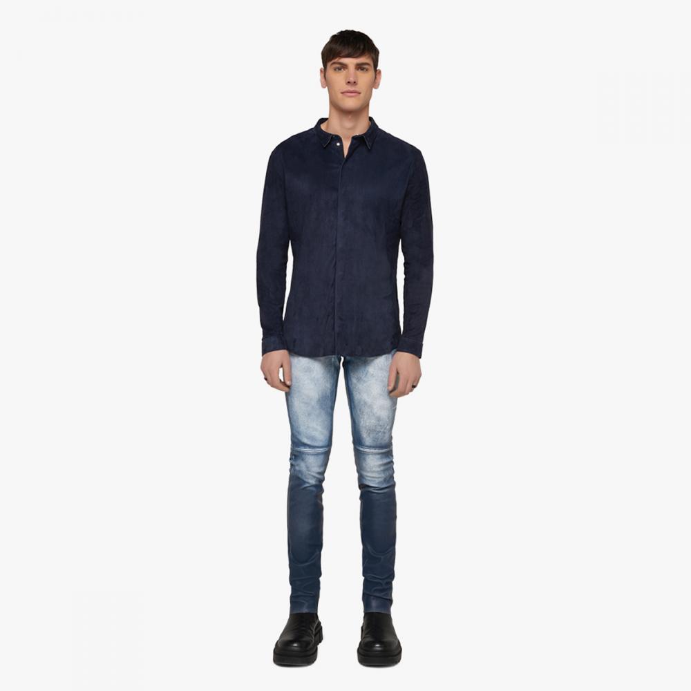 WANDER shirt in stretch suede for Men | Jitrois