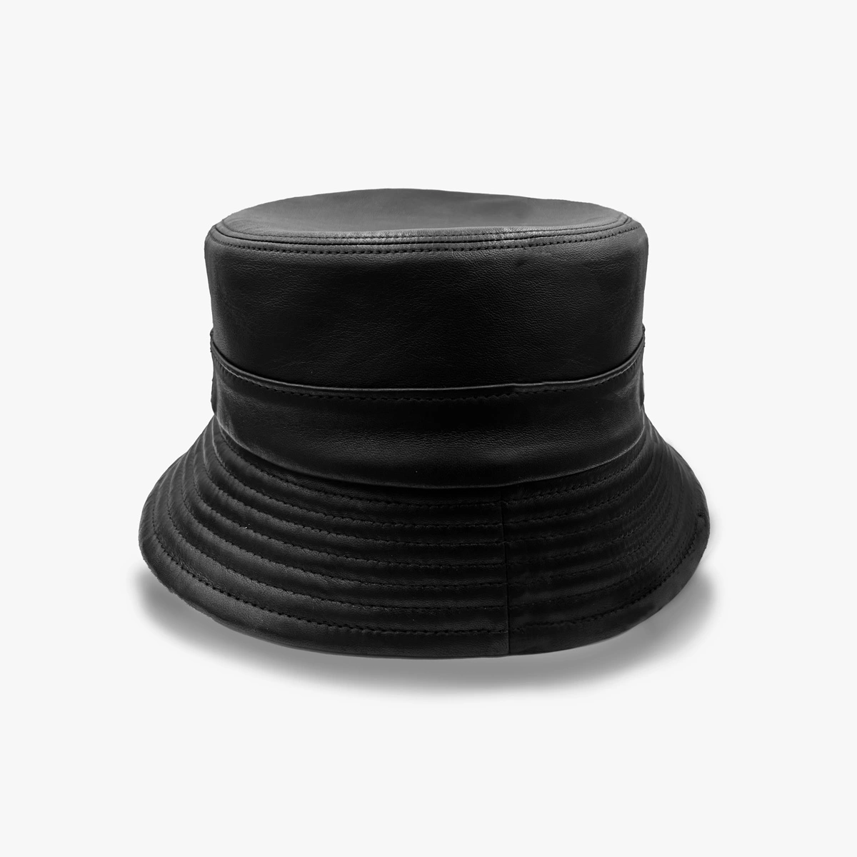 Coco Bob bucket hat in Jitrois stretch leather