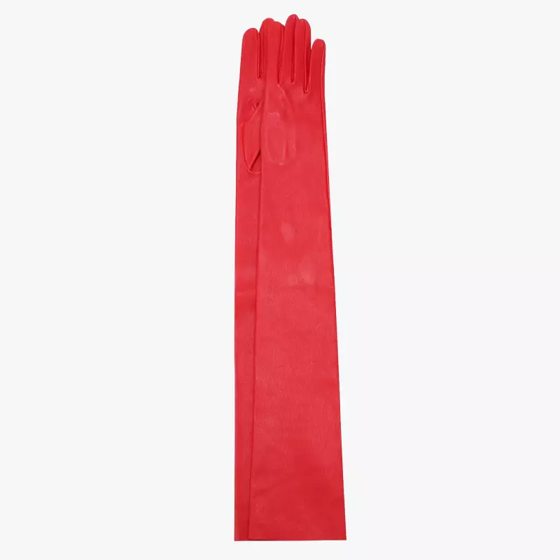 champagne red long gloves jitrois packshot